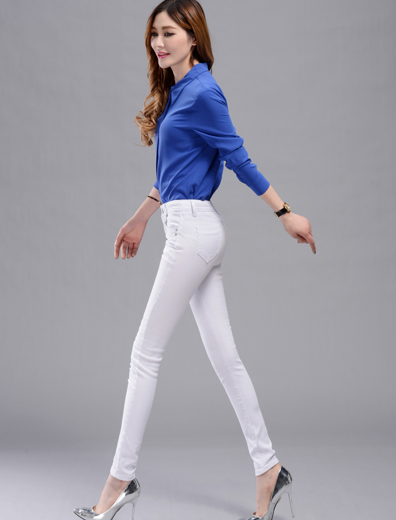 New Fashion 26-34 High Waist Jeans High Elastic Plus Size Women Jeans ...