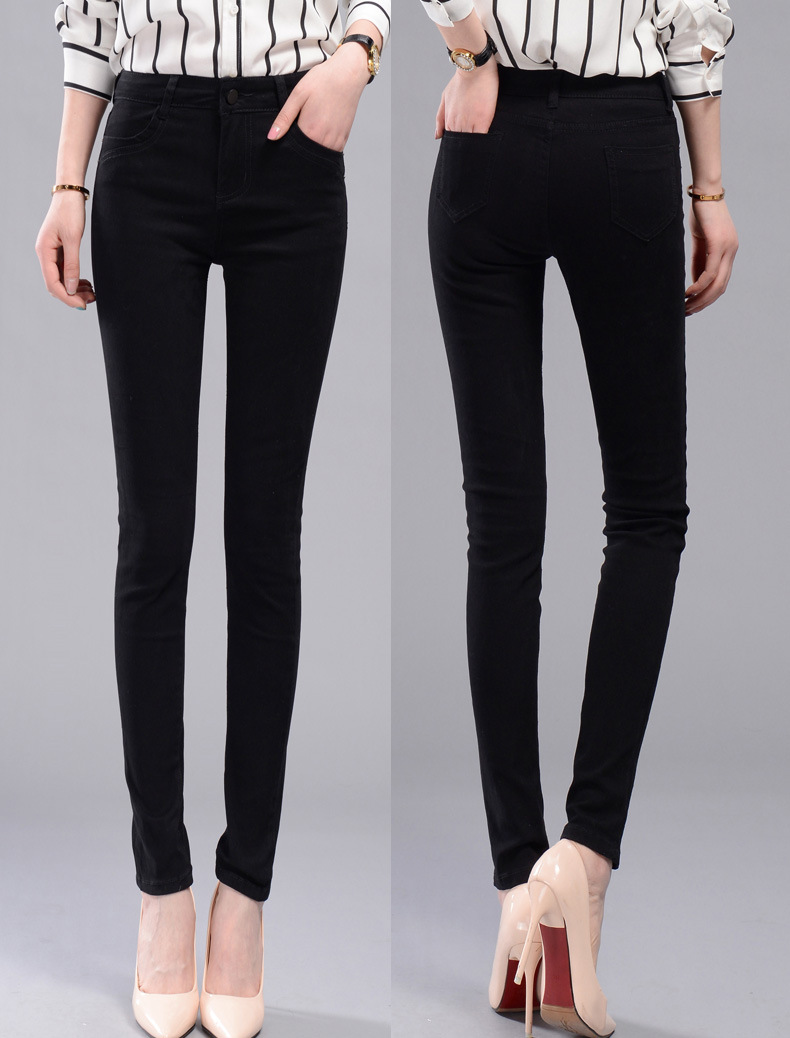 New Fashion 26-34 High Waist Jeans High Elastic Plus Size Women Jeans ...